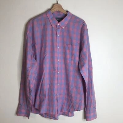 Bonobos mens plaid long sleeve button down shirt size XXL slim fit - Image 1 of 4