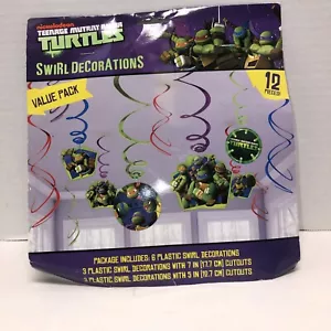 2012 Teen Ninja Turtles TMNT Swirl Decorations Party Pack Birthday - Picture 1 of 7