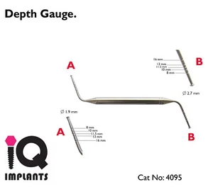 Tiefen- & Zahnfleischmessgerät Zahnimplantate Implantat Prothetische Chirurgie Labor Neu - Bild 1 von 1