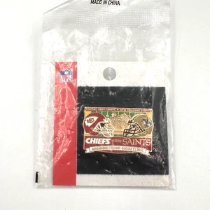 Kansas City Chiefs 2006 Game Day Lapel Pin vs. New Orleans Saints Arrowhead NEW - Picture 1 of 3