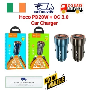 Car Charger PD20W & QC 3.0 Blue & Black Z46A Fast charger Hoco - Imagen 1 de 4