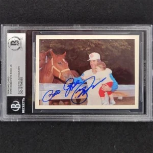 Pete Rose & Pete Rose Jr. signed Official Baseball Card Set 56 auto BAS BGS slab - Picture 1 of 2