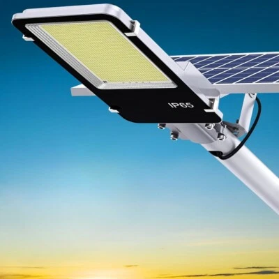 Commercial Solar Street Lights Outdoor Dusk to Dawn Solar Super Bright Aluminum - Image 1 of 4