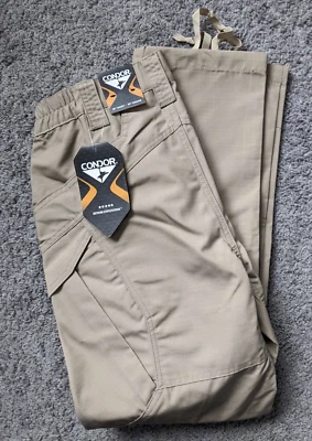 NWT CONDOR MEN 30x30 TACTICAL OPS STONE BIEGE KHAKI PANTS PADDED KNEES - Image 1 of 4
