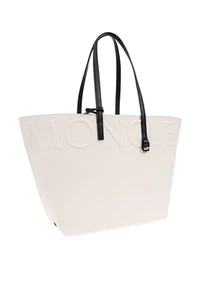 MONCLER $1350 Very Mini White Tote Bag New - Picture 1 of 3
