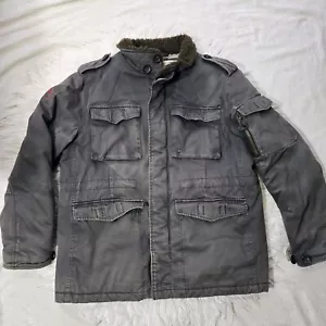 US Army Mens XL M65 Style Bomber Jacket Big Red One 1st Infantry Division Faded - Picture 1 of 9
