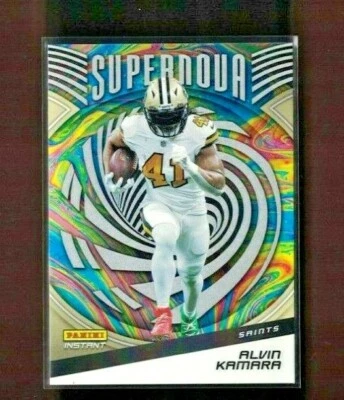 2021 Panini Instant SUPERNOVA Alvin Kamara New Orleans Saints Print Run 3357 - Image 1 of 2