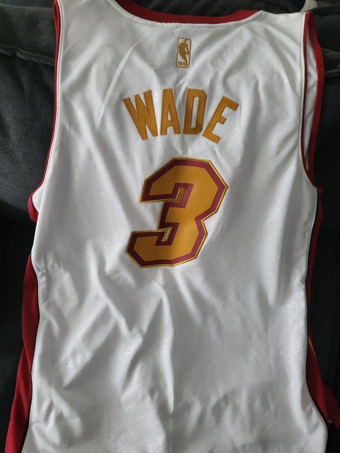 Headgear+Dwayne+Wade+Basketball+Jersey+Richards+Alternate+Miami+Heat+Vice+XL  for sale online