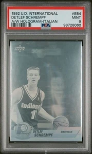 1992 Upper Deck International Award Winners Detlef Shrempf #EB4 PSA 9 - Picture 1 of 3