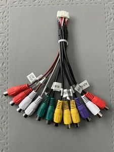 DUAL DV715B INPUT & OUTPUT AV RCA HARNESS New version 16 Pin plug - Picture 1 of 6