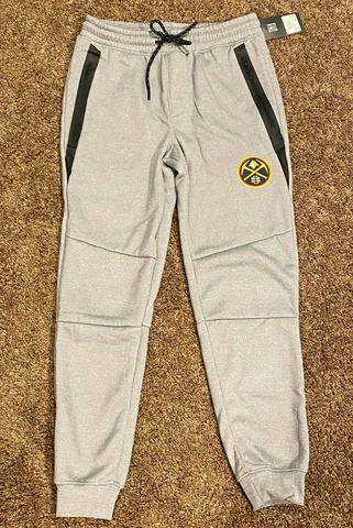 NBA Denver Nuggets Men's Jogger Pants Grey Size Small Cover