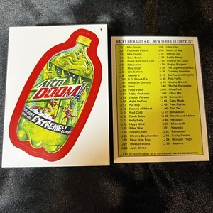 2013 WACKY PACKAGES SERIES 10 COLLECTORS EXCLUSIVE RED FOIL SET 55 STICKER CARDS