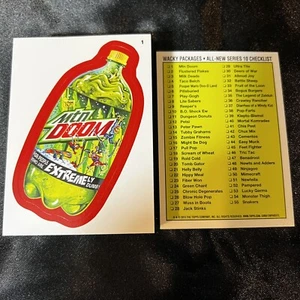 2013 WACKY PACKAGES SERIE 10 SAMMLER EXKLUSIV ROTE FOLIE SET 55 STICKER KARTEN - Bild 1 von 6