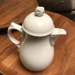 Fürstenberg Porzellan Kaffeekanne groß, „Rose - Alt Fürstenberg“ weiß - Bild 1 von 4