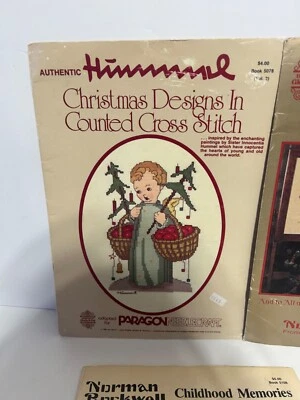 Needlecraft Lot of 3 Books Christmas Paragon Hummel Normal Rockwell - Image 1 of 4