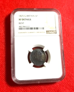 1825 GREAT BRITAIN NGC XF DETAILS BENT WITH NICE TONES - Bild 1 von 2