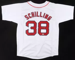 Curt Schilling Signed Boston Red Sox Jersey (JSA) 3xWorld Series Champ / Pitcher - Picture 1 of 6