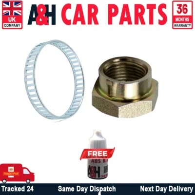 Rear ABS Reluctor Ring & Axle Spindle Nut Fits Jaguar  XJ x350 [2003 - 2009 ] - Image 1 of 3