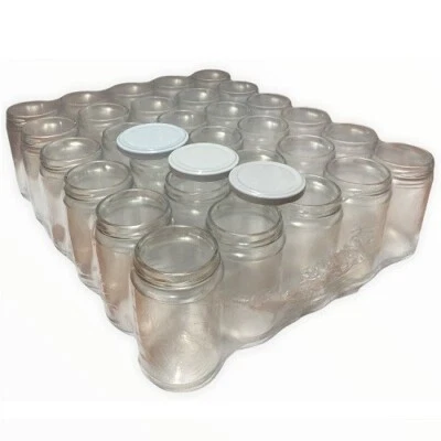 Barattoli vetro per conserve vasi vasetti chiusura ermetica con tappi a vite - Immagine 1 di 3