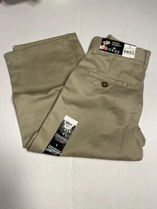 george boys tan pants adjustable waist size 4 school dress pants - Picture 1 of 4