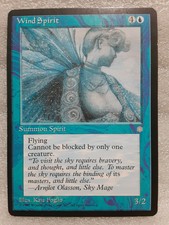 Wind Spirit - Summon Spirit Card - MTG (Magic the Gathering) Ice Age