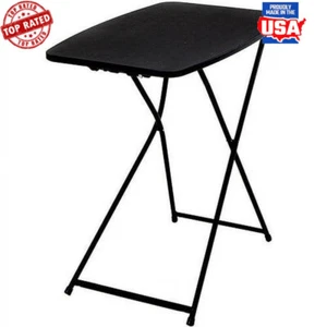 Multi-Purpose Black Folding Table Versatile & Portable Indoor Furniture Plastic - Picture 1 of 5