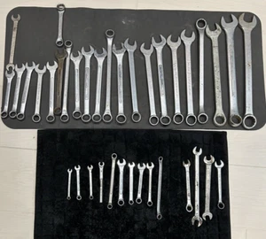 46 PCS. COMBONATION  WRENCHES  CRAFTSMAN , SK, INDUSTRO, CHALLENGER,  HERBRAND - Picture 1 of 2