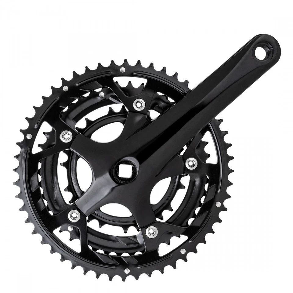 Sunlite Alloy Triple Crankset 170mm 52/42/30T, 8-Speed, Square Taper, JIS - image 1 of 1