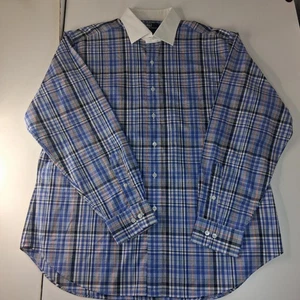 Polo Ralph Lauren Hemd Herren XL kariert Knopfleiste Kontrastkragen Regent... - Bild 1 von 10