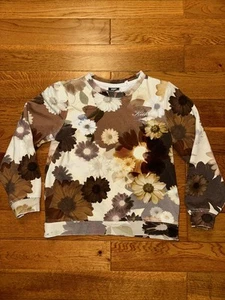 Kith Kids All Over Floral Crewneck Sweatshirt Large 10/12 - Picture 1 of 11