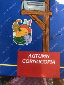 Autumn Cornucopia Garden, Mailbox Mini Flag 13”x18” Fall Pumpkins Grapes NCE New - Picture 1 of 4