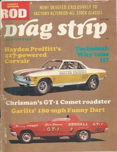 July 1966 Drag Strip Magazine! Vol 3,  #3! Don Garlit's Dart FC! Chrisman's GT-1 - Bild 1 von 1