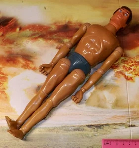Vintage Action Man 40th Figure Doll Flocked Brown Blue Pants *NON TALKER* - Picture 1 of 3