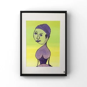 ‘Estrangement’ Contemporary, Illustrative, Modern Original Painting ,framed - Picture 1 of 3