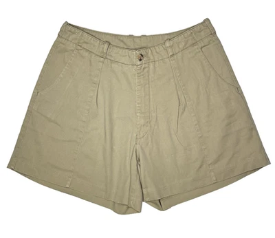 Винтажные женские шорты хаки Patagonia размер 14 Chinos 90-е туристические двойные - Изображение 1 из 4