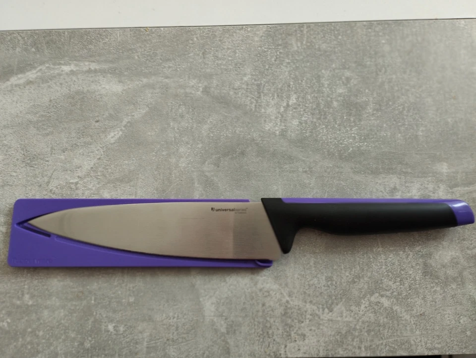 Tupperware Universal-Serie Kochmesser/Chef Knife Schwarz-Lila - Bild 1 von 1