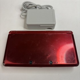 Nintendo 3DS System - Red Region USA, Charger US Model READ!