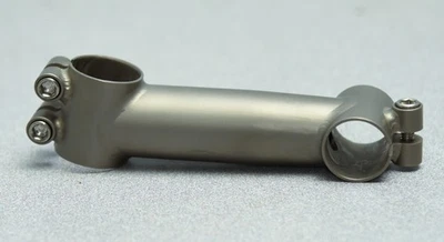 Titanium Threadless MTB Stem, 1 1/8", 115mm x 5 degree, 25.4mm Bar Clamp vintage - Image 1 of 4