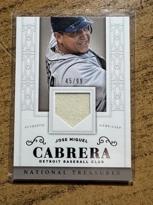 2014 Panini National Treasures - Miguel Cabrera #TOR-MCB Detroit Tigers - Image 1 of 2
