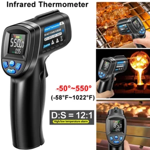 Laser Infrared Thermometer Food Digital Temperature Gun Smoker Pizza BBQ Sensor - Picture 1 of 15