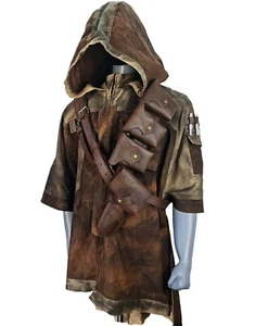 Inspired By Jedi, Fallen Order Cal Kestis Poncho With Leather Shoulder Belt - Picture 1 of 6