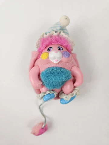 Vintage 1986 3" Plush Figure  Pocket Popples 80's Mattel-Baby Cribsy Cover