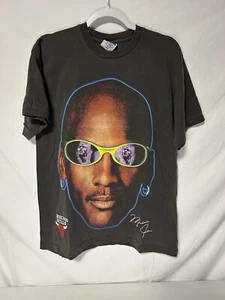 Vintage Michael Jordan AOP Large Tshirt Nike Signature!! Stiefel! - Bild 1 von 9