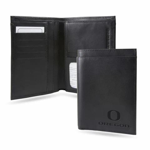 Oregon Ducks RFID Blocking Traveling Passport Leather Wallet Cover