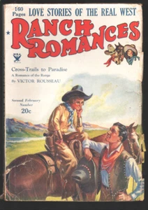 PULP: Ranch Romances 2/2/1934-Warner-"Cross-Trails to Paradise" Victor Rous... - Picture 1 of 1