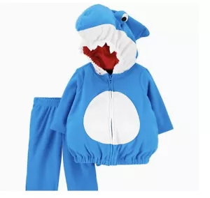 Shark Halloween Costume Baby Boys Size 12 Months Blue White 2 piece Set - Picture 1 of 2