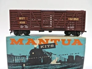 HO Mantua Built Kit 312C 1950's Era MKT Missouri Kansas & Texas 40' Stock Car - Picture 1 of 6
