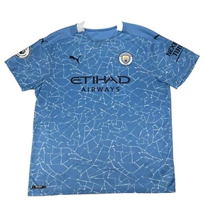 Authentic 20/21 Manchester City Home Jersey Size XXL 2XL R.Kid #1 - Picture 1 of 15