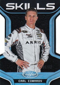 2016 Certified Racing Mirror Silver Skills Die Cut Carl Edwards #17 /99