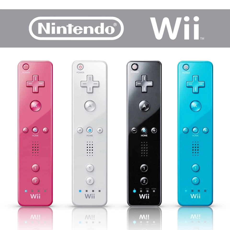 Remote Controller / Nunchuk (schwarz / weiß) ORIGINAL Nintendo Wii / U - Bild 1 von 2